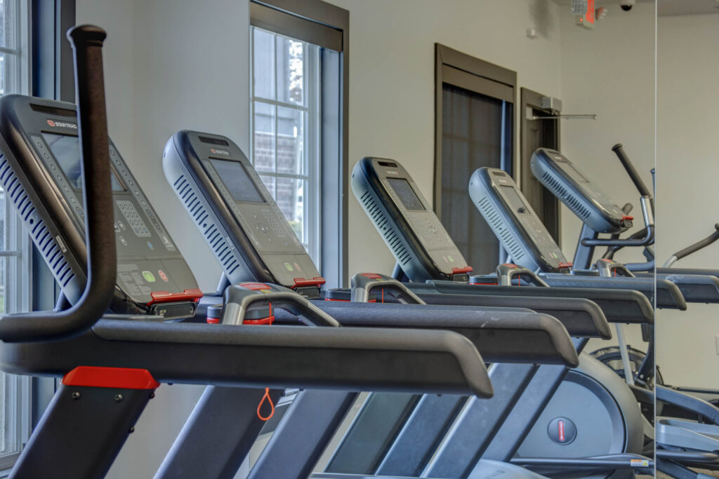 Fitness center at Park Vue pet-friendly apartments in Salt Lake City